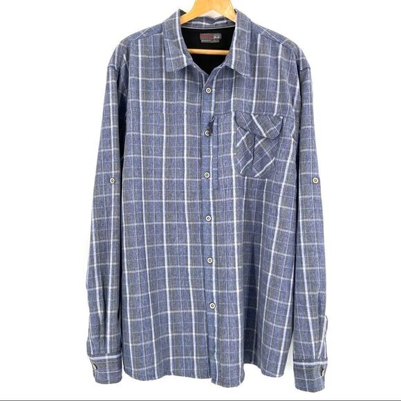 Wrangler Outdoor Men’s Plaid Utility Shirt 2XT - Picture 2 of 13